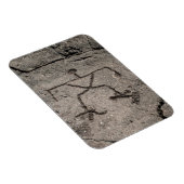 Retro Hawaïaanse Petroglyph -  Petroglyphs Magneet (Rechterzijde)