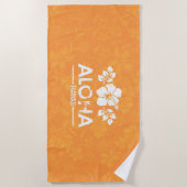 Retro Hawaii Aloha Beach Towel Strandlaken (Voorkant)