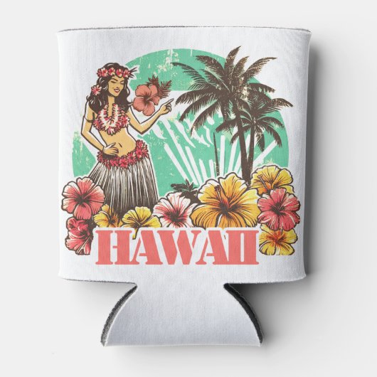 Retro Hawaii Blikjeskoeler (Voorkant)