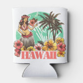 Retro Hawaii Blikjeskoeler (Achterkant)