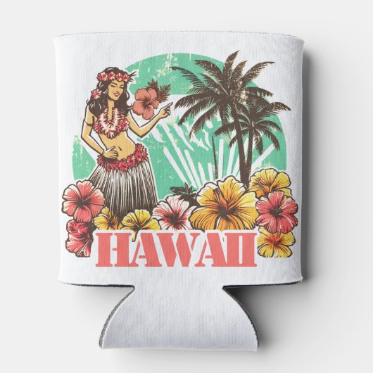 Retro Hawaii Blikjeskoeler (Achterkant)