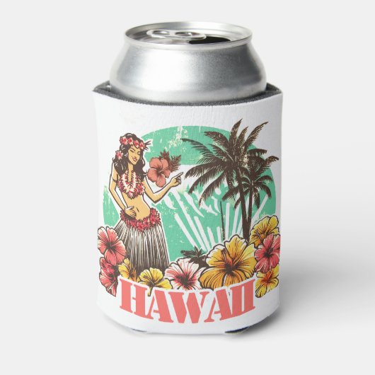 Retro Hawaii Blikjeskoeler (Blikje Achterkant)