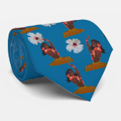 Retro Hawaii Hula Dancer Stropdas (Opgerold)