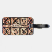 Retro Hawaii kaart Bagagelabel (Achterkant horizontaal)