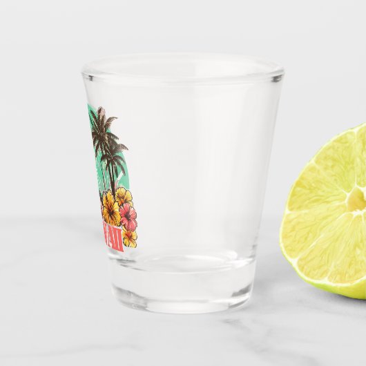 Retro Hawaii Shot Glas (Rechts)