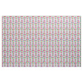 Retro Hawaii Sunset Beach Paars Hibiscus Stof (Yard (91,4 cm))