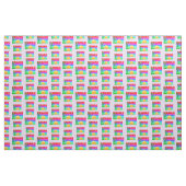 Retro Hawaii Sunset Beach Paars Hibiscus Stof (Fat Quarter)
