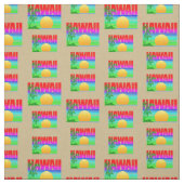 Retro Hawaii Sunset Beach Stof (Swatch)