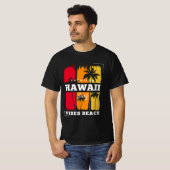 Retro Hawaii Vibes Beach Surf T-shirt (Voorkant volledig)