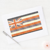 Retro Hawaii Vlag Rechthoekige Sticker (Envelop)