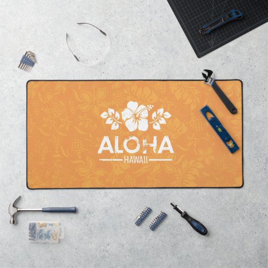 Retro Hawaiian Aloha Groet Bureaumat (Werkstation)