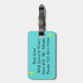 Retro Hawaiian Bagagelabel voor Kerstmis (Achterkant verticaal)