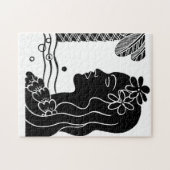 Retro Hawaiian Hula Girl Legpuzzel (Horizontaal)