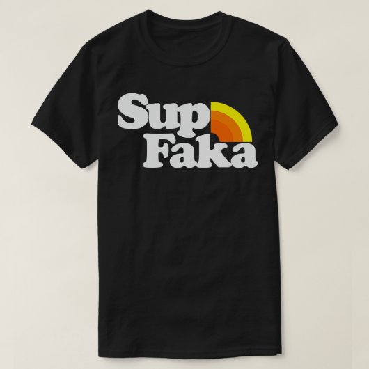 Retro Hawaiian Islands Sup Faka T-shirt (Design voorkant)