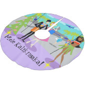 Retro Hawaiian kerstboomrok Kerstboom Rok (Gekanteld)