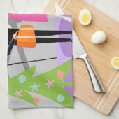 Retro Hawaiian Kerstkeukenhanddoeken Theedoek (Quarter Fold)