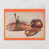 Retro Hawaiian Luau Briefkaart (Voorkant)