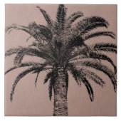 Retro Hawaiian Palm Tree - palmSjabloon Tegeltje (Voorkant)