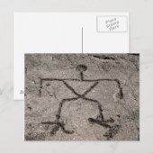Retro Hawaiian Petroglyph - Petroglyphs Briefkaart (Voorkant / Achterkant)