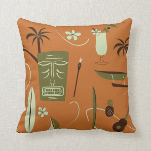 Retro Hawaiian Pillow -  Hawaii Kussen