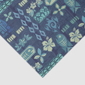 Retro Hawaiian Tiki Icons Tissuepapier (Detail)