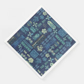 Retro Hawaiian Tiki Servet (Hoek)