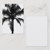 Retro Hawaiian Tropical Palm Tree Silhouette Black Visitekaartje (Voorkant / Achterkant)