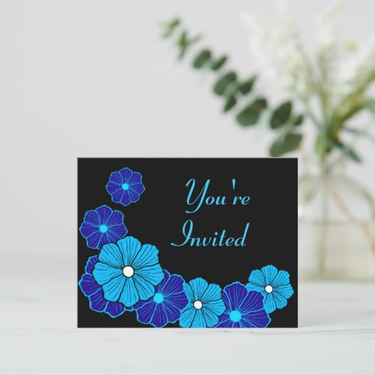 Retro Hawaiian Uitnodiging (Staand voorkant)