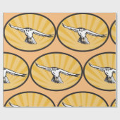 Retro Hawk Flying Cadeaupapier (Vlak)