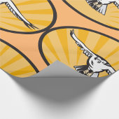 Retro Hawk Flying Cadeaupapier