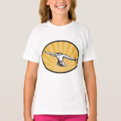 Retro Hawk Flying T-shirt (Voorkant)