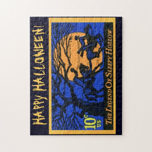 Retro Headless Horseman Stamp Legpuzzel (Verticaal)