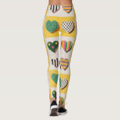 Retro Heart Grid Leggings (Achterkant)