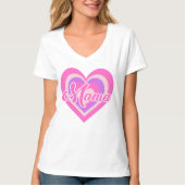 Retro Heart MAMA T-shirt (Voorkant)
