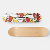 Retro Heart Tattoo Persoonlijk Skateboard (Horizontaal)