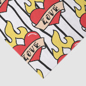 Retro Heart Tattoo Tissuepapier (Detail)