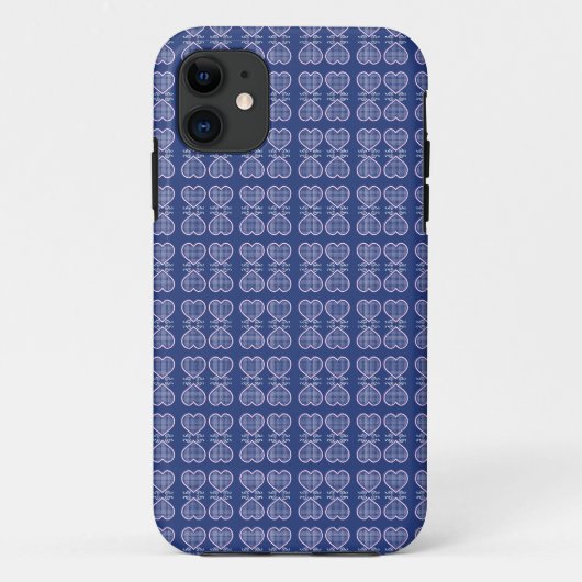Retro Hearts Case-Mate iPhone Case (Achterkant)