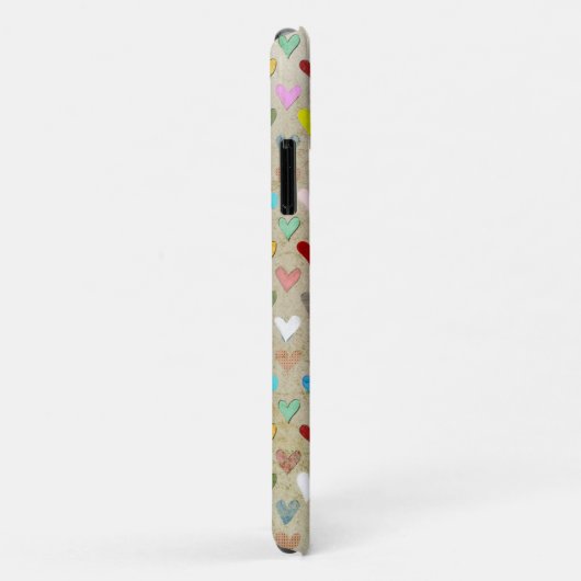 Retro Hearts Case-Mate iPhone Case (Achterkant/rechts)