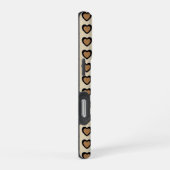 Retro Hearts Leopard iPhone Hoesje (Rechterkant)