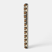 Retro Hearts Leopard iPhone Hoesje (Linkerkant)