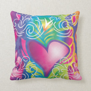 Retro Hearts Pillow Kussen