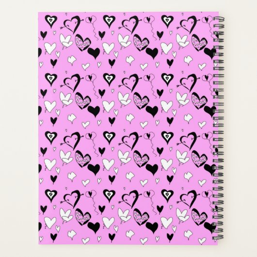 Retro Hearts Planner (Achterkant)