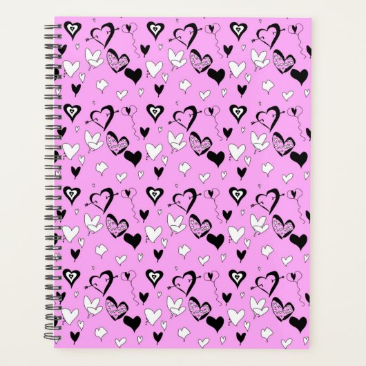 Retro Hearts Planner (Voorkant)