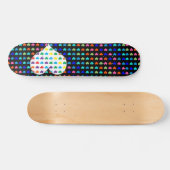 Retro Hearts Skateboard (Horizontaal)