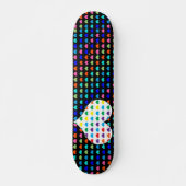 Retro Hearts Skateboard (Voorkant)