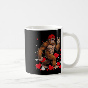 Retro Heat Liefde Vredesteken Bigfoot Sasquatch Ma Koffiemok