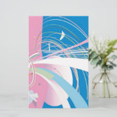 Retro Heaven Briefpapier (Staand voorkant)