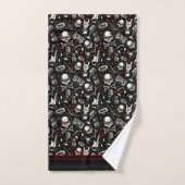 Retro Heavy Metal Pattern Bad Handdoek (Handdoek)