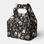Retro Heavy Metal Pattern Bedankdoosjes (Achterkant)