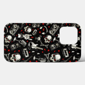 Retro Heavy Metal Pattern Case-Mate iPhone Case (Achterkant (horizontaal))